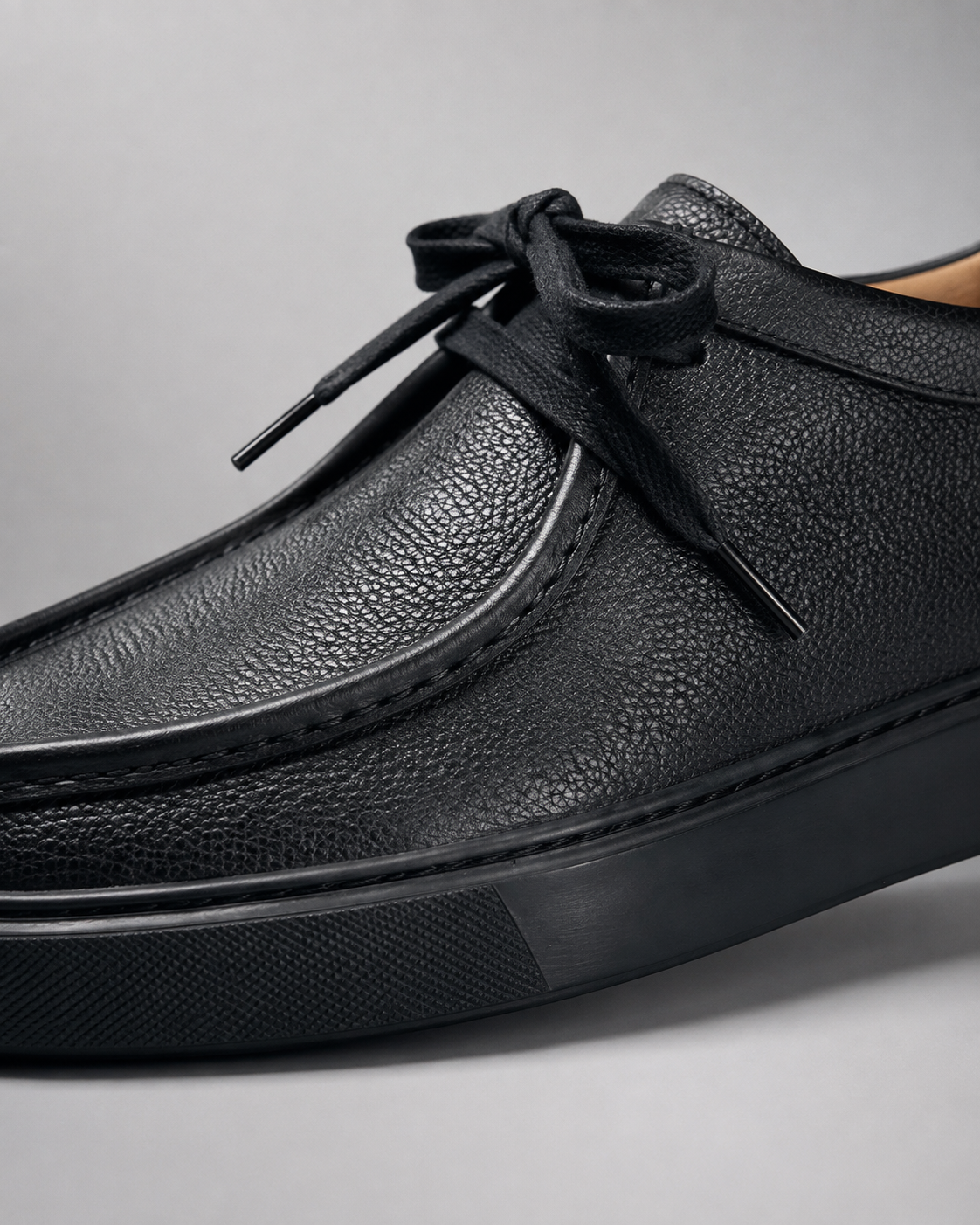 Derby Cuir Grainé Plateforme