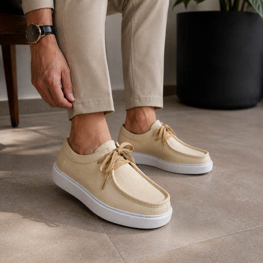 Derby Cuir Grainé Plateforme