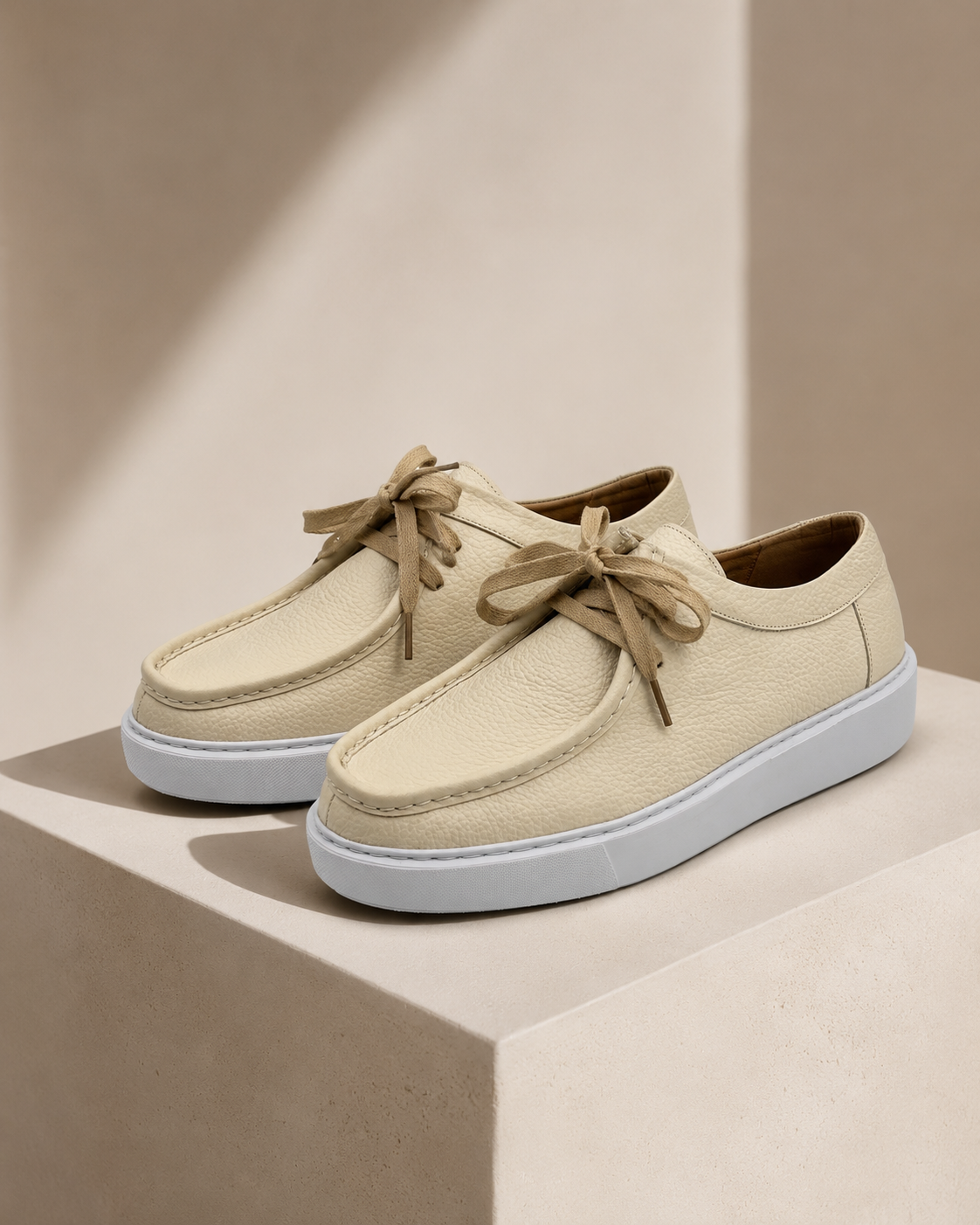 Derby Cuir Grainé Plateforme