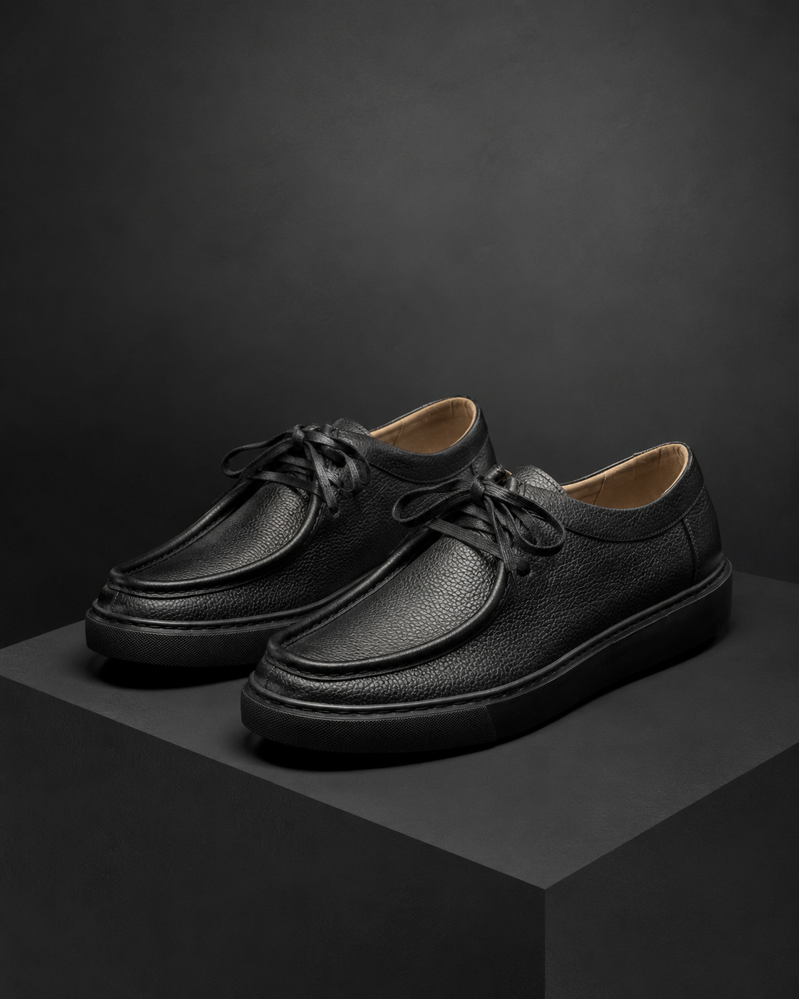 Derby Cuir Grainé Plateforme
