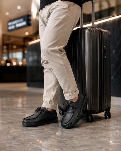 Derby Cuir Grainé Plateforme