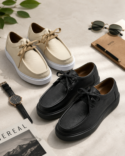 Derby Cuir Grainé Plateforme