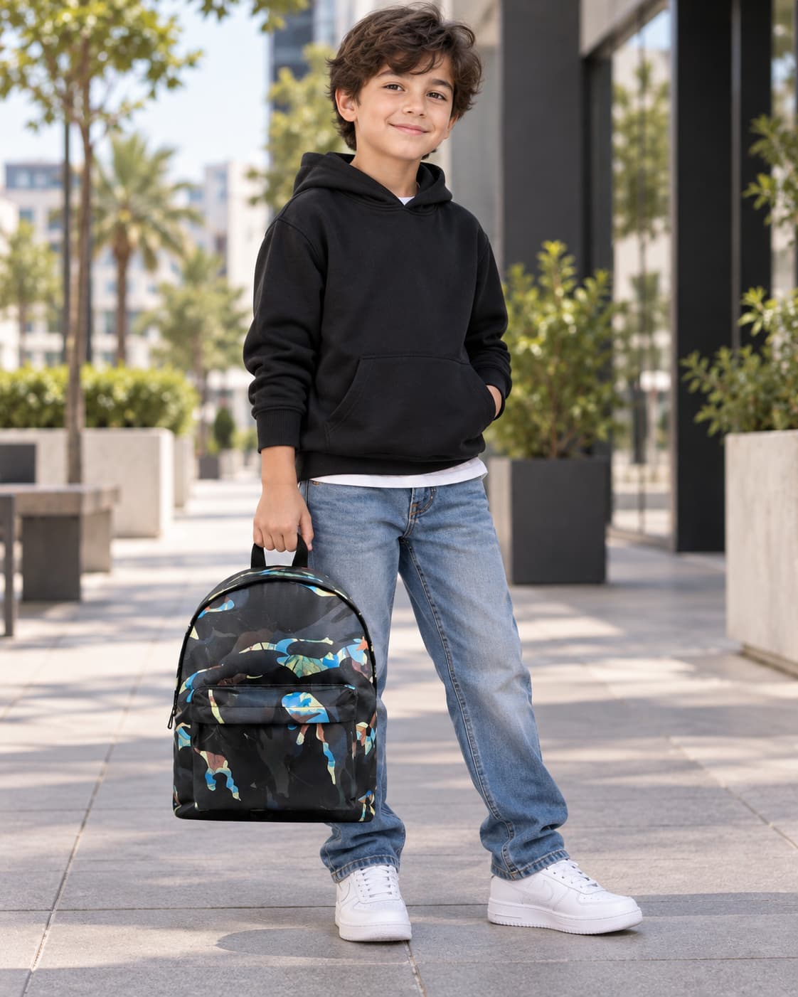 Sac à Dos Camouflage Tendance – Cartable Scolaire Résistant Collège & Lycée